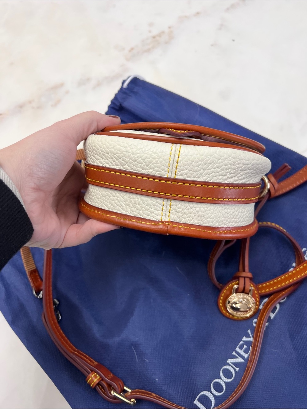 All Weather Leather 2 Duck Bag in White - Picture 8 of 11